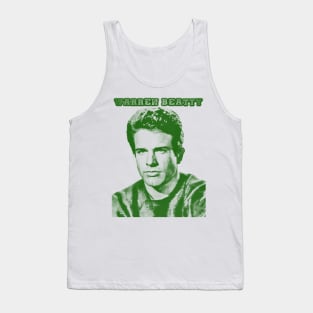 Warren Beatty  - greensolid styile Tank Top